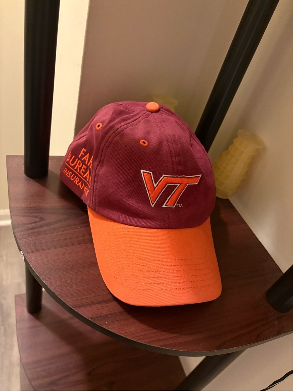 Virginia Tech Maroon and Orange Baseball Cap